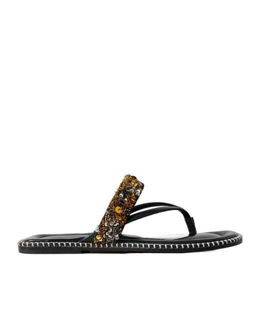 Dries Van Noten Multicolor Sequin Slip-On Sandals