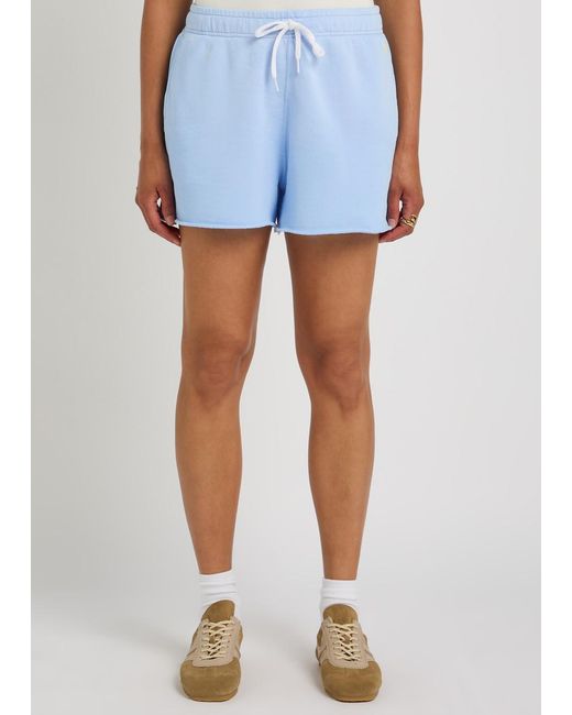 Polo Ralph Lauren Blue Logo-Embroidered Cotton-Blend Shorts