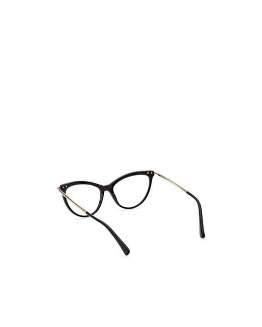 Max Mara White Cat-Eye Frame Glasses
