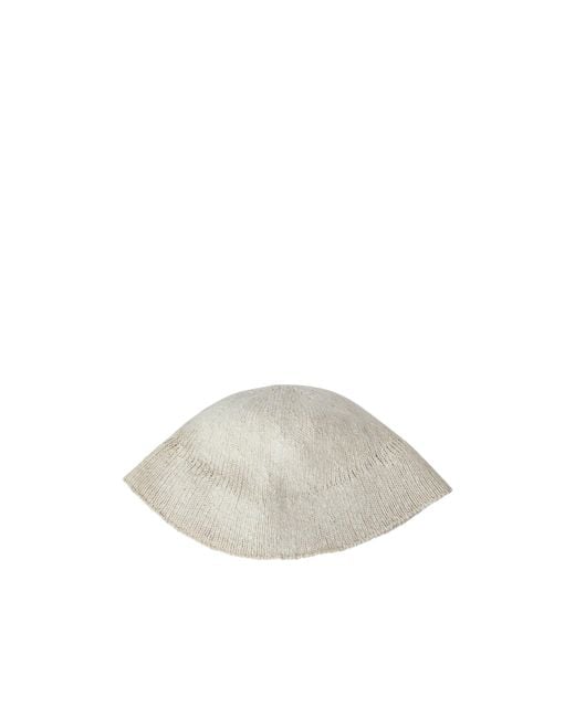 The Row White Knitted Brimless Hat
