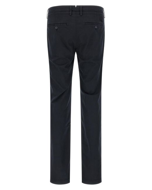 Jacob Cohen Blue Logo Plaque Straight-Leg Trousers for men