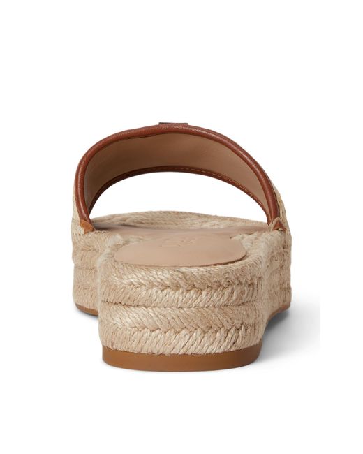 Ralph Lauren Brown Thick-Soled Sandals