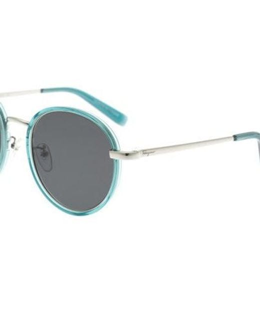 Ferragamo White Logo Sunglasses