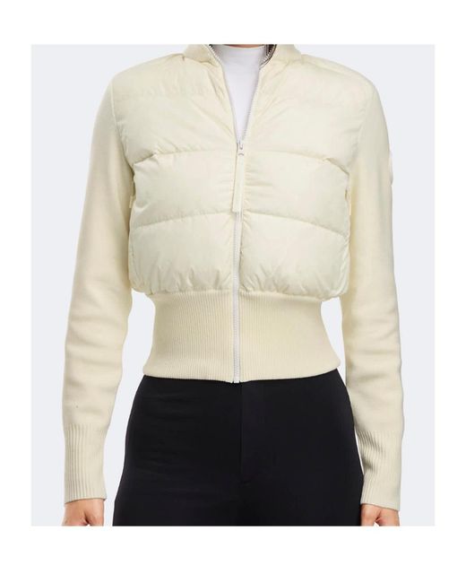 Canada Goose White Quilted Puffer Jacket