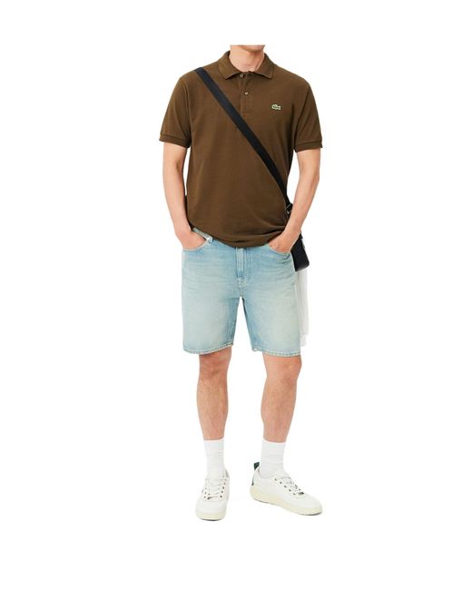 Lacoste Brown Classic Fit L.12.12 Original Polo Shirt for men