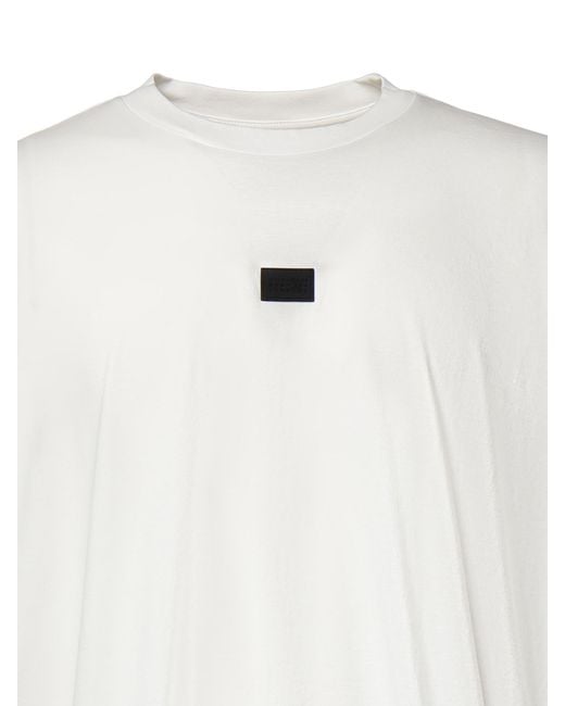 MM6 by Maison Margiela White Short-Sleeved T-Shirt for men