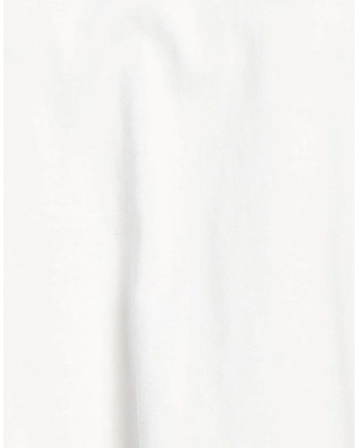 Burberry White Simple Solid-Color T-Shirt