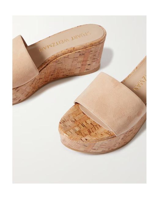 Stuart Weitzman Natural Summer Wedges
