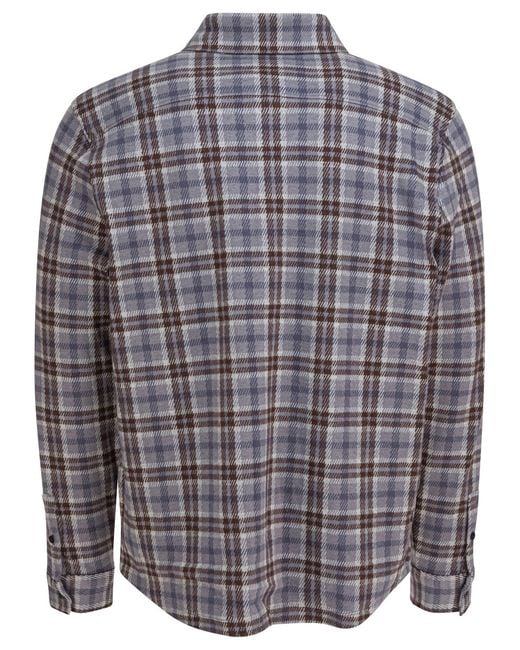 Vince Blue Plaid Button-Up Shirt for men