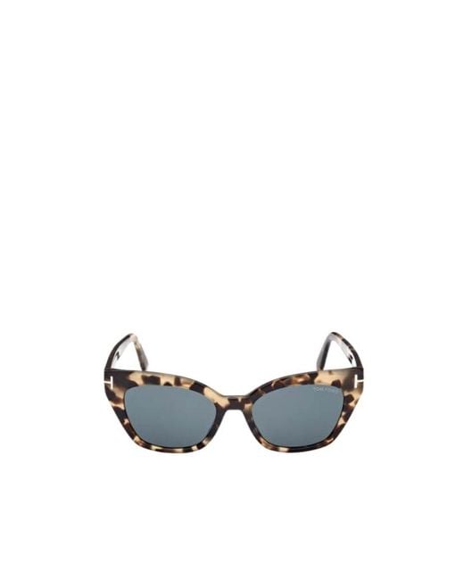Tom Ford White Eyewear Cat-Eye Frame Sunglasses