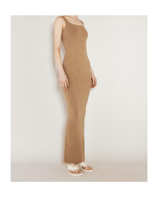 Entire studios Natural Square Neck Maxi Dress