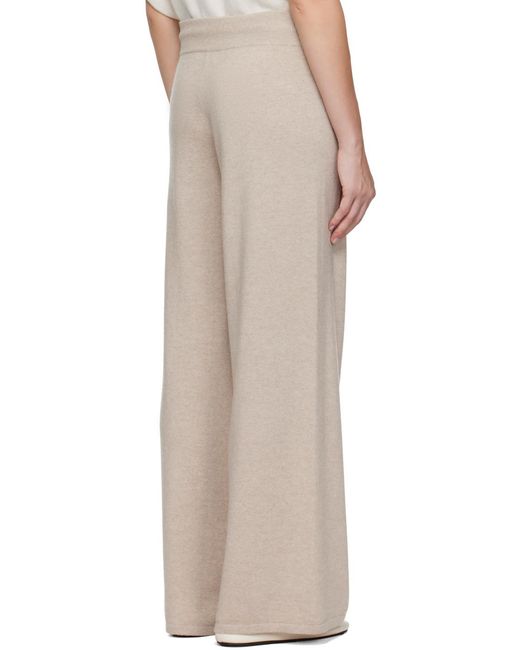 Lisa Yang Gray Knitted Cashmere Trousers