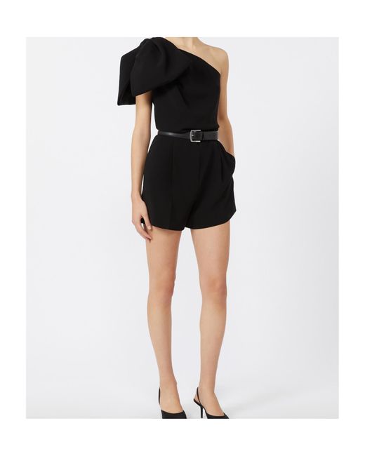 Max Mara Black Pianoforte Teano One-Shoulder Jumpsuit
