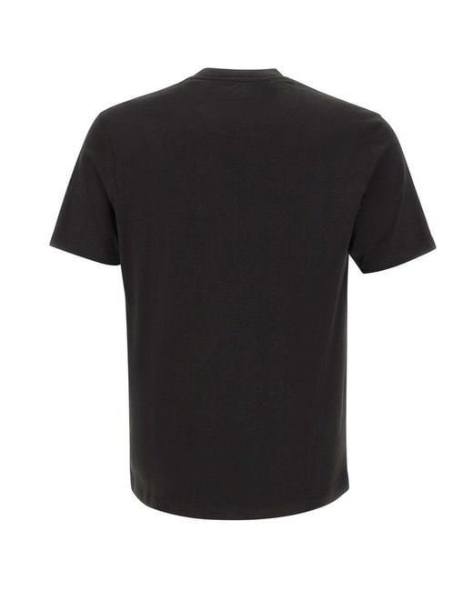 Paul & Shark Black Logo Crew-Neck T-Shirt for men