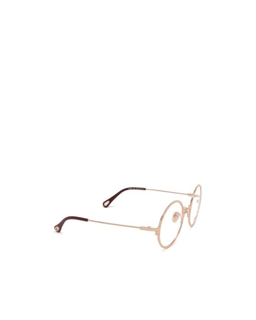 Chloé White Chloé Eyewear Round Frame Glasses