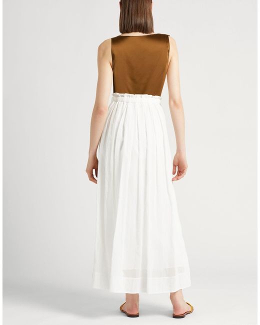 Max Mara Brown Solid Satin Sleeveless Blouse