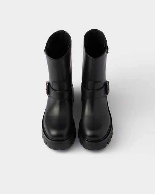 Prada Black Leather Boots