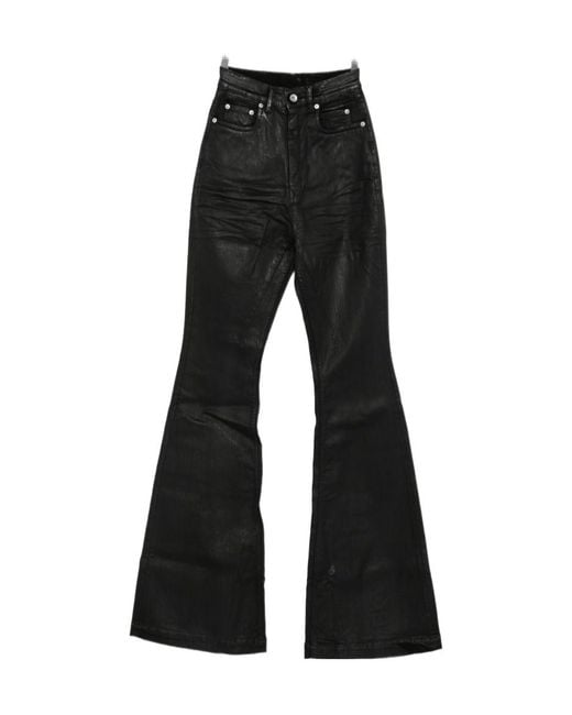 Rick Owens Black Bolan Bootcut Jeans