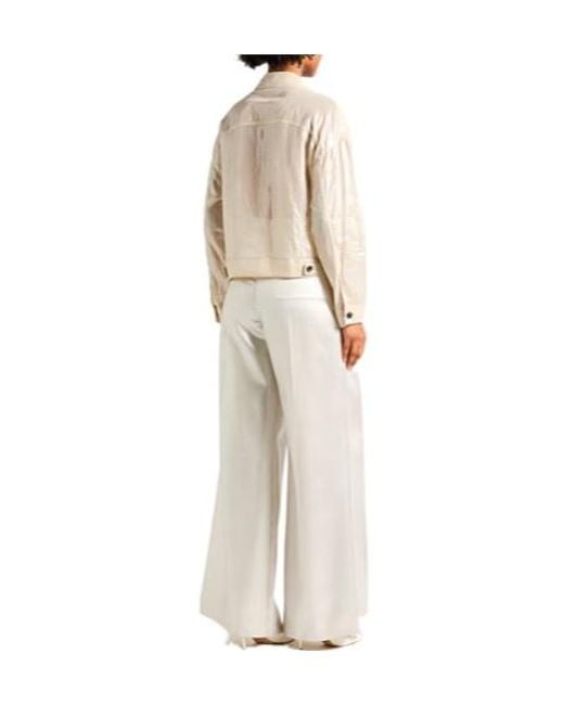 Brunello Cucinelli Natural Metallic Long-Sleeve Jacket