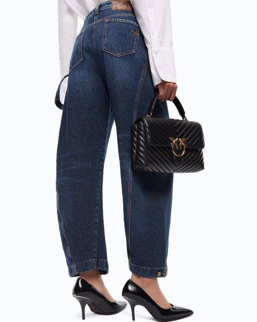 Pinko Blue Straight-Fit Jeans With Workwear Loop