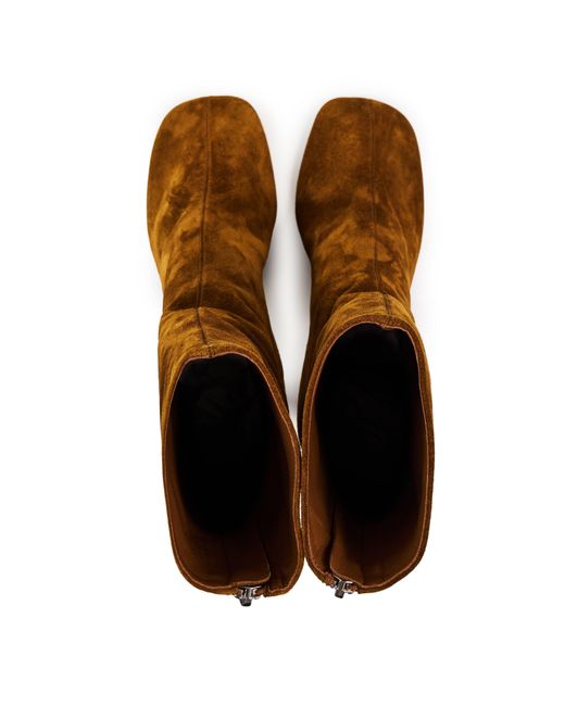 Paris Texas Brown Blockheel Ankle Boot