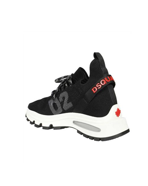 DSquared² Black Low-Cut Sneakers for men