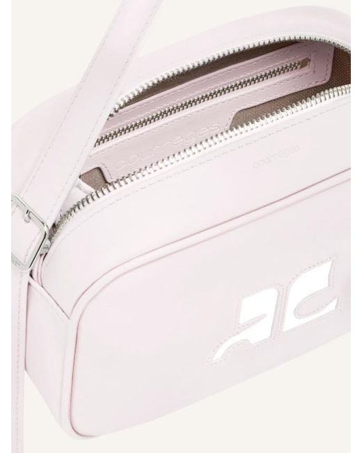 Courreges White Reedition Leather Shoulder Bag for men