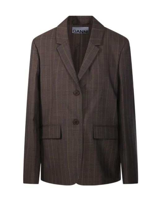 Ganni Brown Blazer