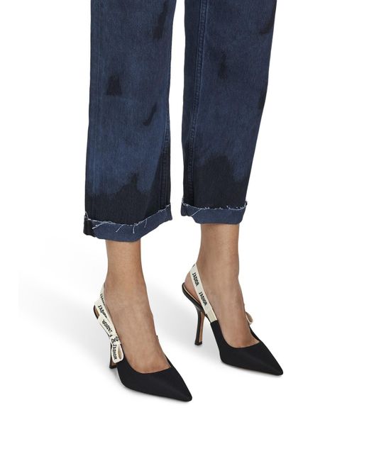 Dior Black J'A Shoes With Exposed Heels