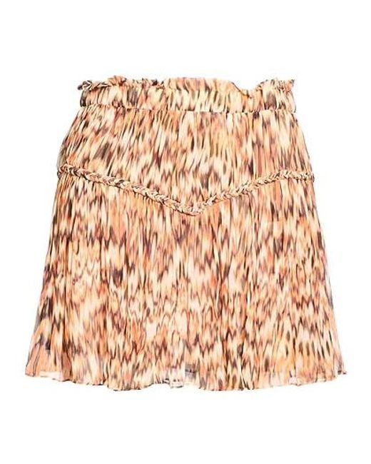 Isabel Marant Natural Multi-Color Ruched Skirt