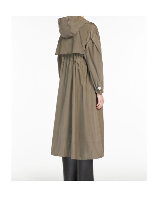 Max Mara Natural Long, Water-Repellent Taffeta Parka