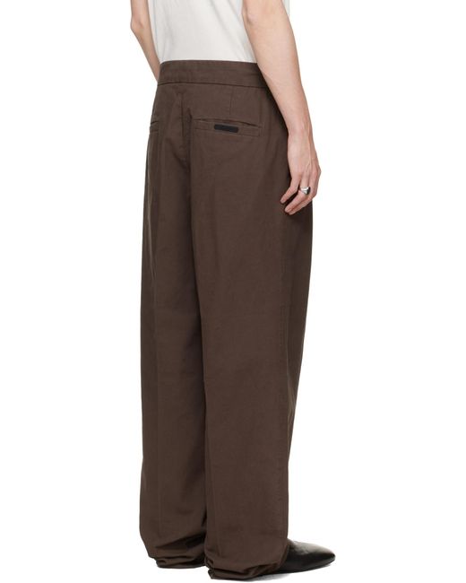 Fear Of God Gray Pleat Front Pants for men
