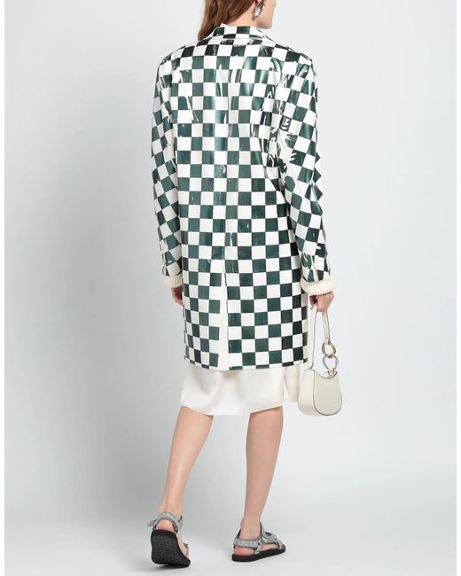 MM6 by Maison Margiela White Metallic Long Sleeve Jacket