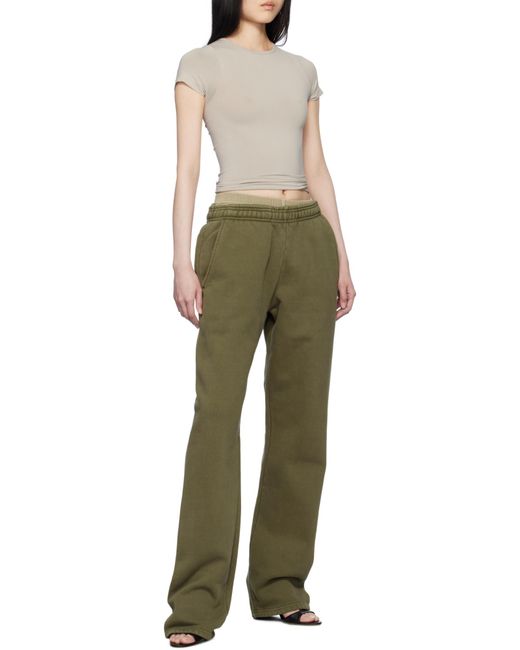 Entire studios Green Straight Organic Cotton Track Pants for men
