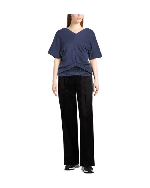 Balenciaga Blue Cropped Top