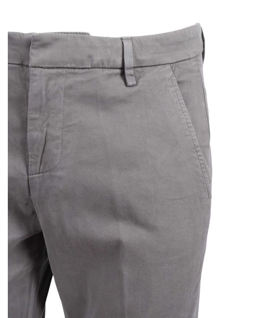 Dondup Gray Gaubert Slim-Fit Pants for men