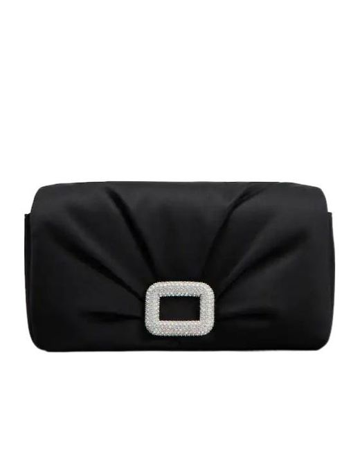 Roger Vivier Viv' Choc Strass Phone Bag in Black | Lyst
