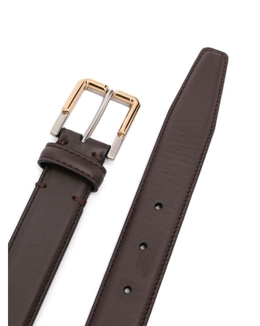 Etro Brown Leather Belt for men