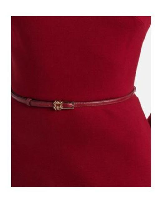 Elie Saab Belted Tiered Midi Dress