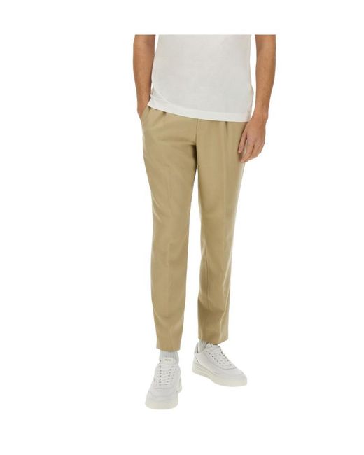 Boss Natural Casual Pants With Belt Loops for men