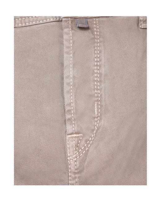 Jacob Cohen Gray Logo Patch Straight-Leg Trousers for men