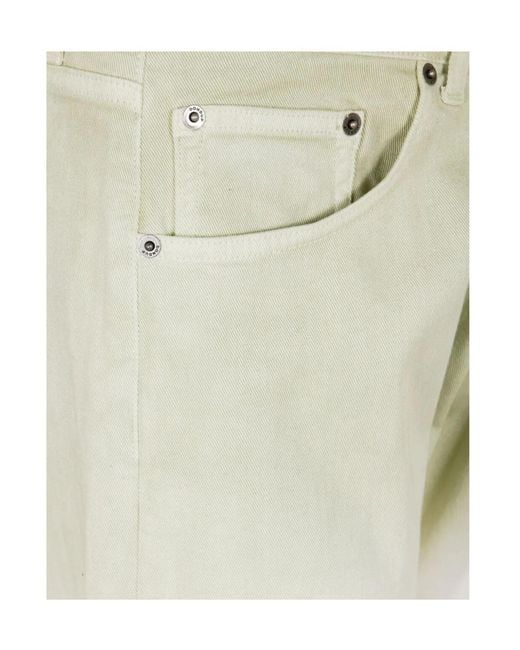 Dondup White Cotton Jeans for men