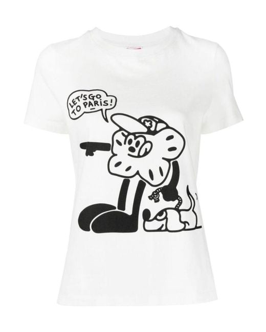 KENZO White Boke Boy Travels Crewneck T-Shirt