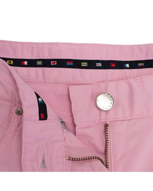Paul & Shark Pink Five-Pocket Slim Casual Pants for men