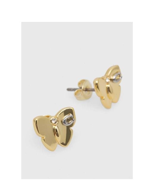 COACH Metallic Butterfly Earrings