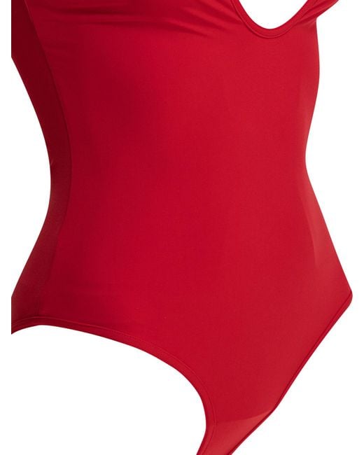 Loulou de Saison Red Gianna One-Piece Beachwear