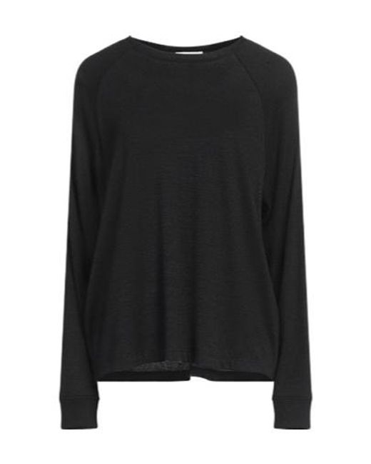 Rag & Bone Black Round-Neck Knitted Sweater