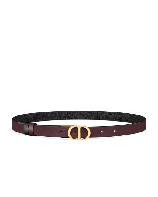 Dior White 30 Montaigne Reversible Belt