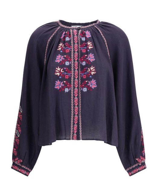 Isabel Marant Blue Isabel Marant Étoile Lynne Long-Sleeved Shirt