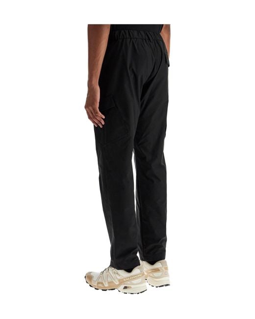 Herno Black High-Waist Tapered Trousers for men